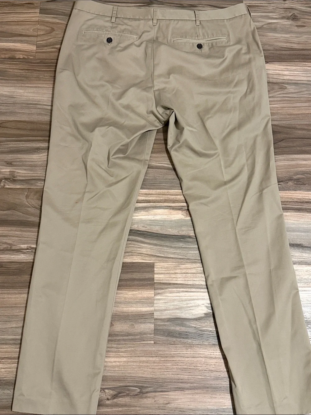 Bonobos Wednesday Slim Fit Pants Mens 38x32 Khaki Sateen Chinos Business Casual